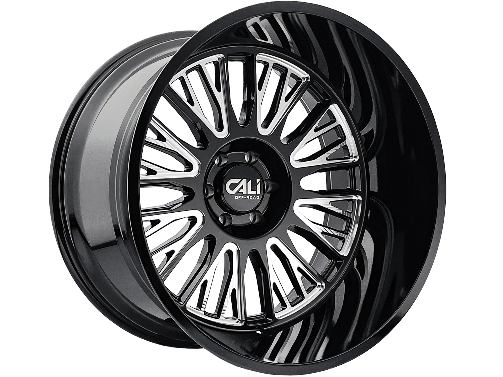 Cali Offroad Milled Gloss Black Vertex Wheel 9116 2178BM RealTruck