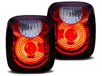 Rampage Jeep Euro Tail Lights