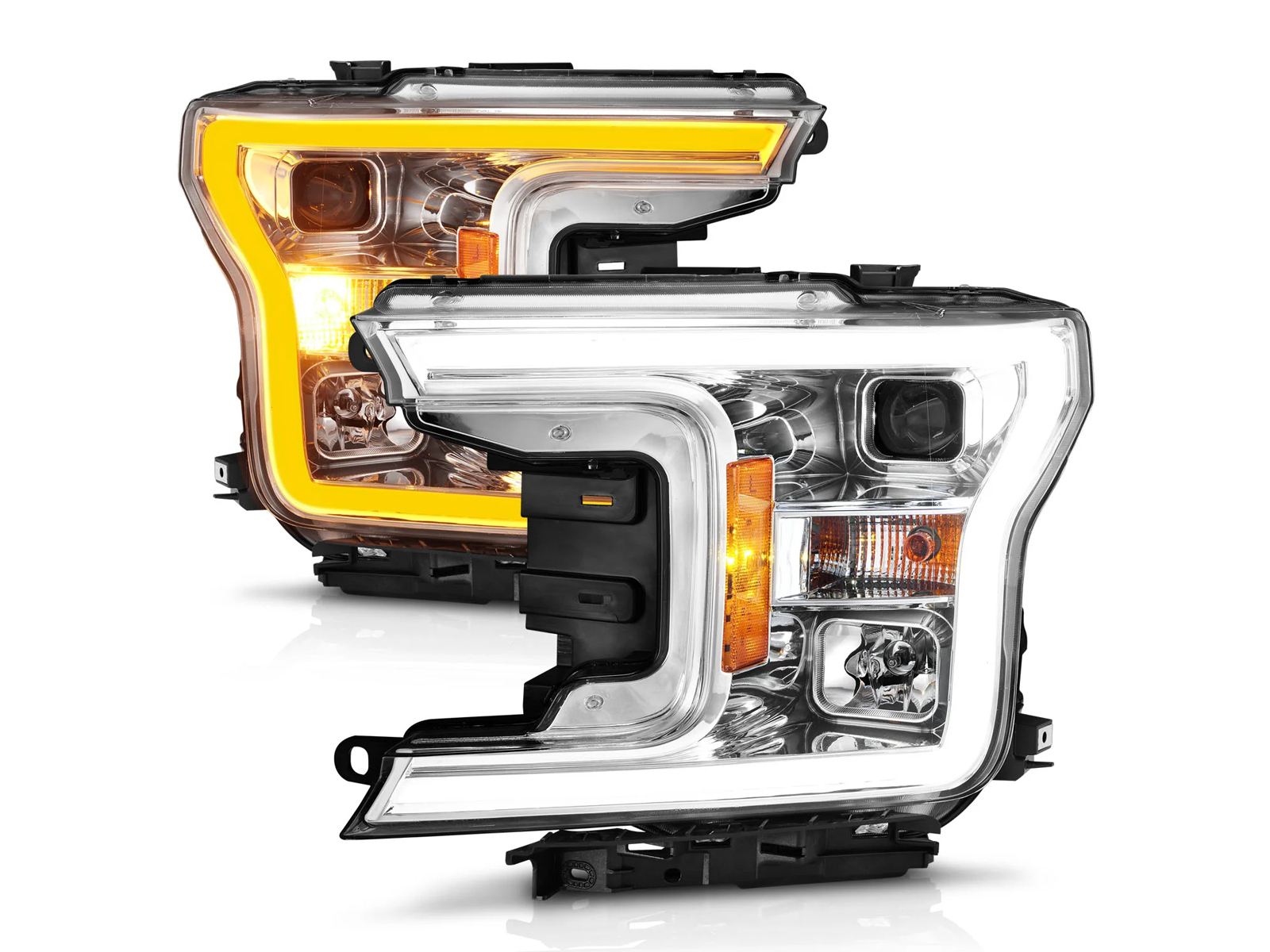 Anzo Chrome Switchback Projector Headlights 111510