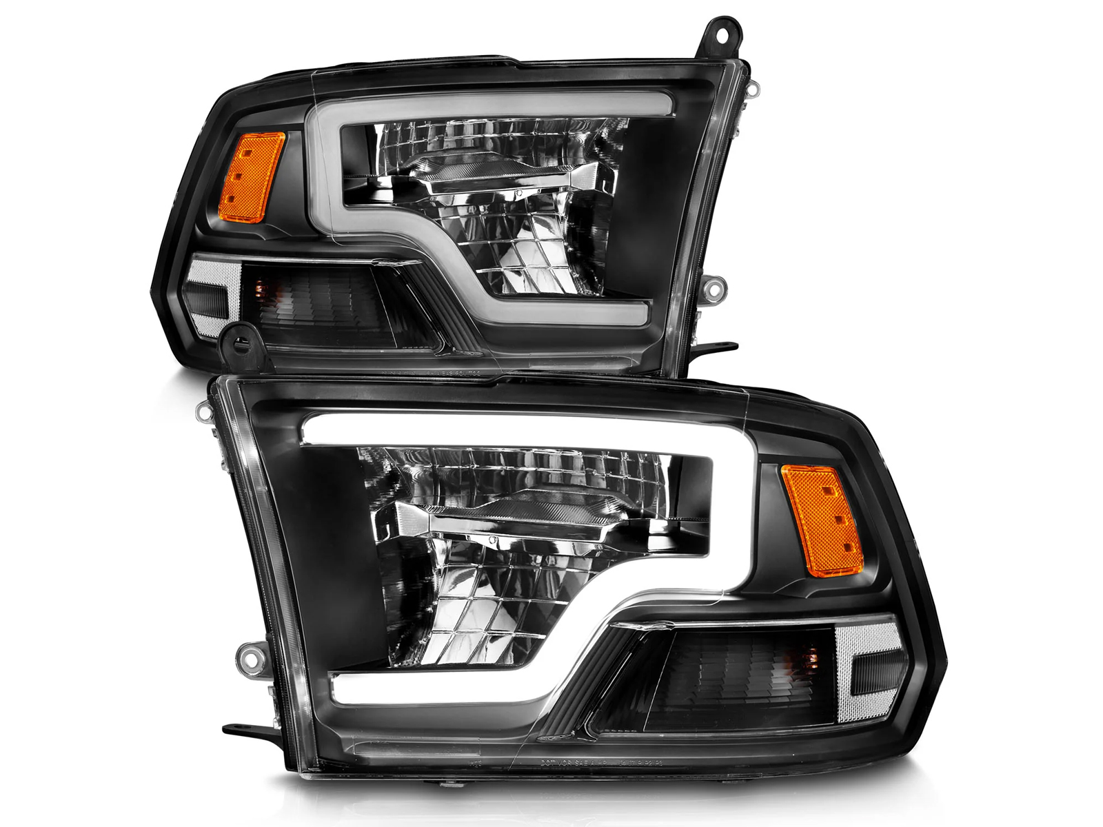 Anzo Black Crystal U-Bar Headlights 111539