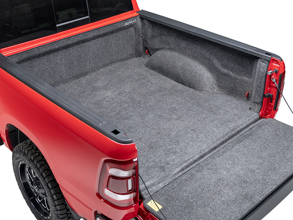 72 Topline Autopart Black Rubber Diamond Plate Truck Bed Floor Mat Liner For 05-18 Nissan Frontier ; 09-12 Suzuki Equator 6 Feet Bed 