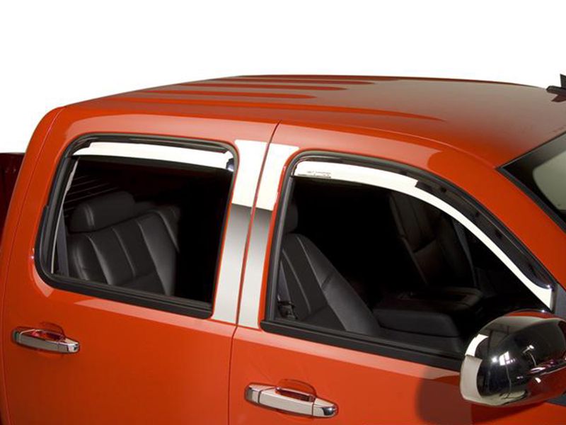 Putco InChannel Chrome Vent Visors 480056 RealTruck