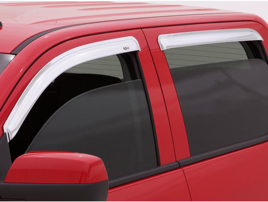 AVS® Chrome Ventvisor® Window Deflectors 684536 RealTruck