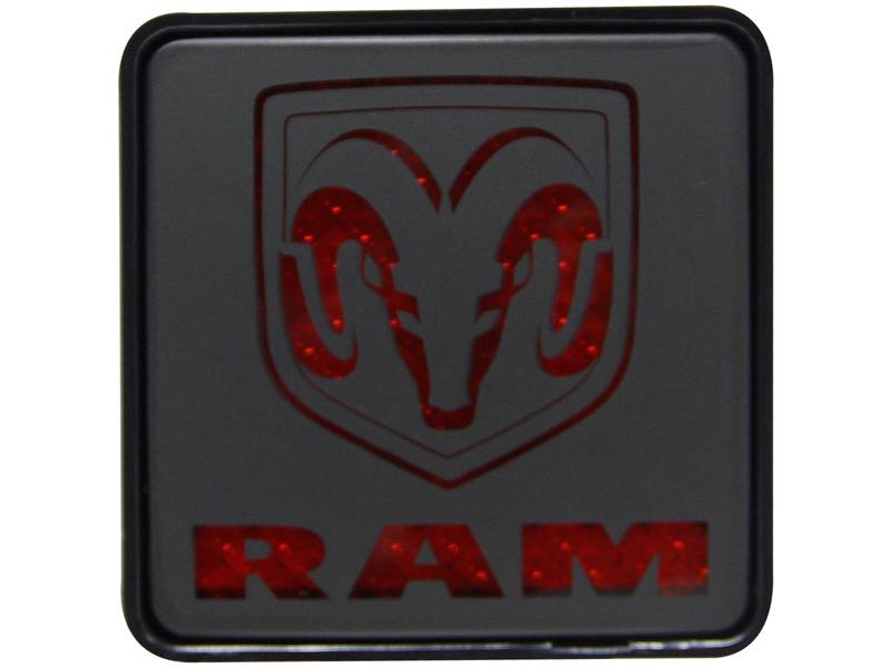 Dodge Ram Logo Lighted Hitch Cover CR007D RealTruck