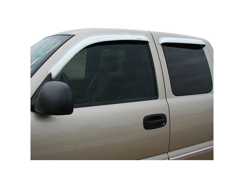 Stampede Chrome Window Deflectors RealTruck