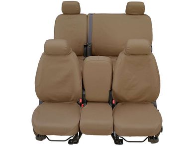 Polycotton Misty Grey Covercraft SeatSaver Front Row Custom Fit Seat Cover for Select Cadillac Escalade Models 