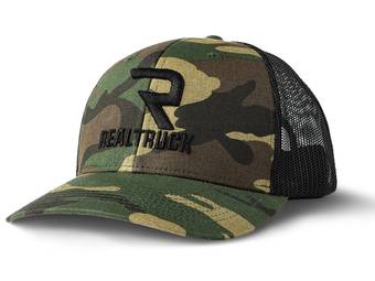 RealTruck Camo & Black R Trucker Hat