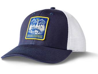RealTruck Navy Mountain Sunset Trucker Hat