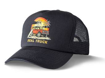 RealTruck Black Beach Bum Foam Trucker Hat