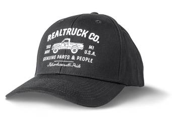 RealTruck Black RealTruck Co. Structured Adjustable Hat
