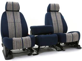 Coverking Blue Saddle Blanket Seat Covers