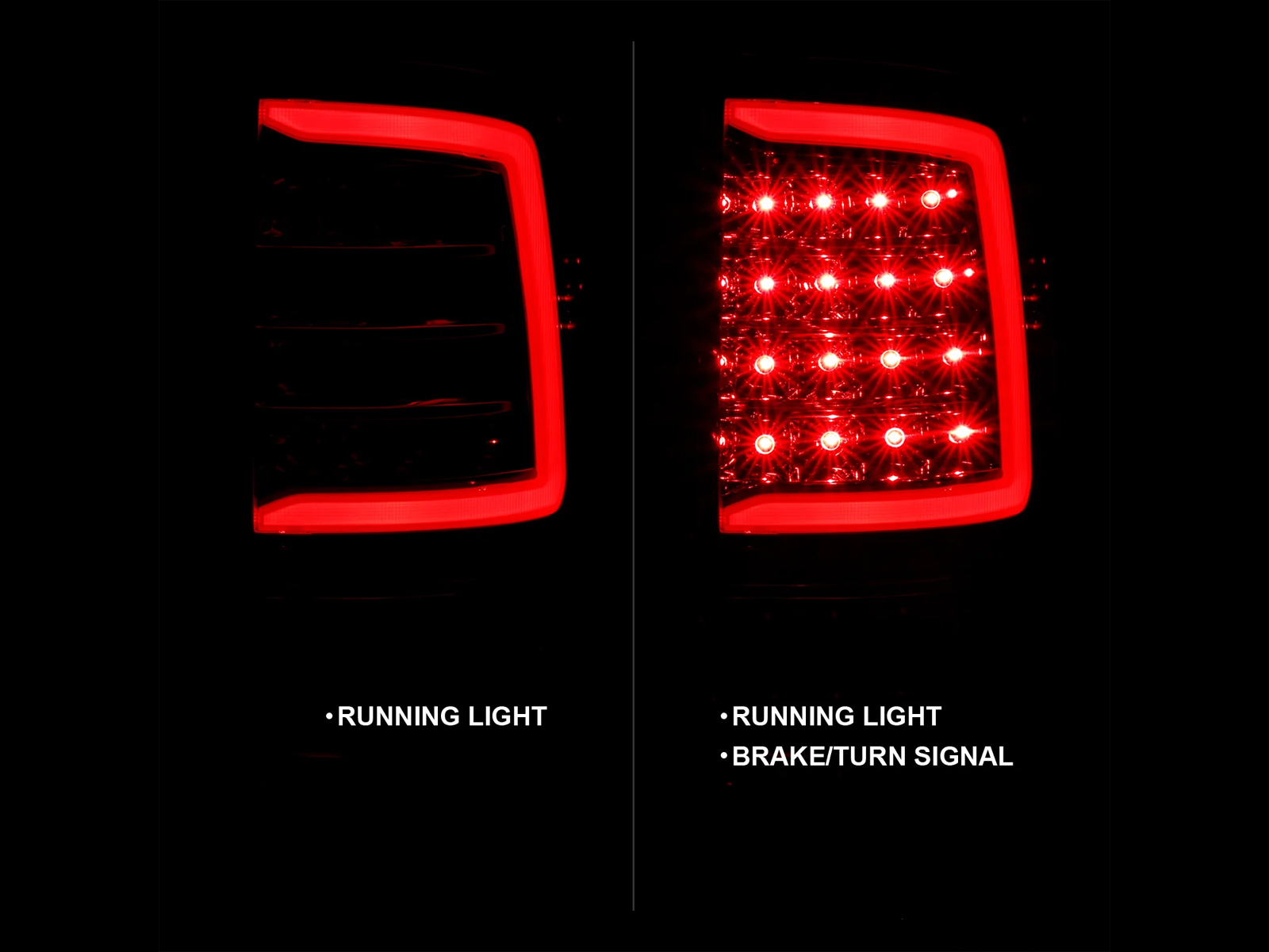 Anzo Red and Chrome LED Tail Lights 311320