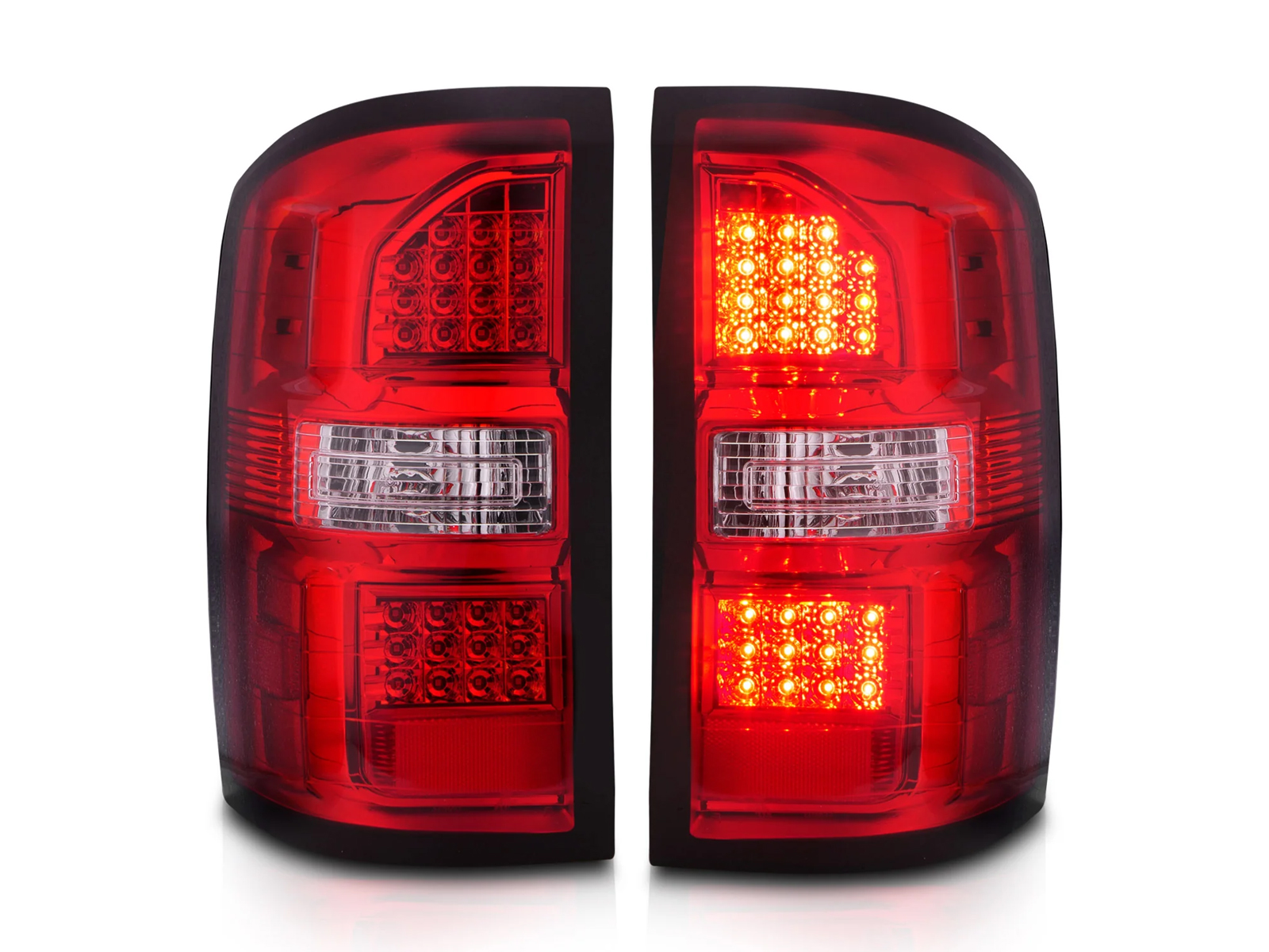 Anzo Red and Chrome LED Tail Lights 311399