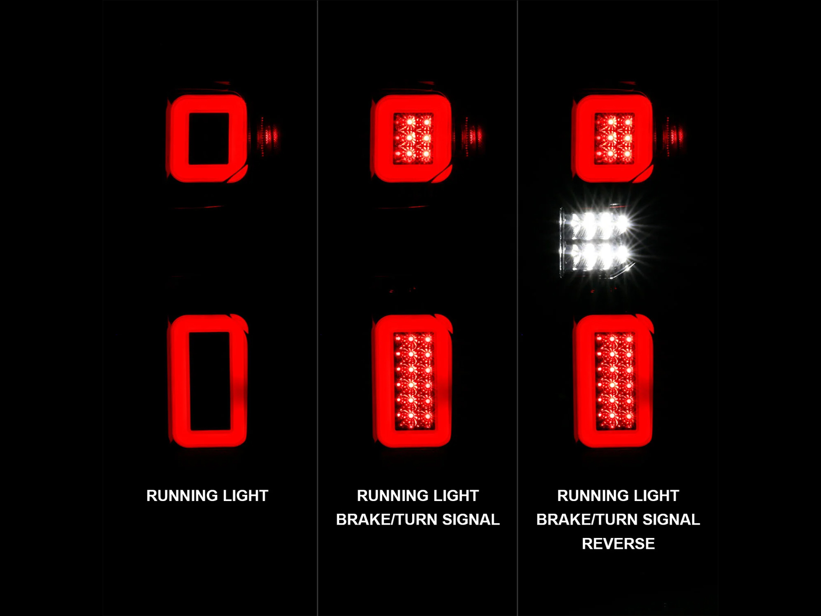Anzo Black LED Tail Lights 311414