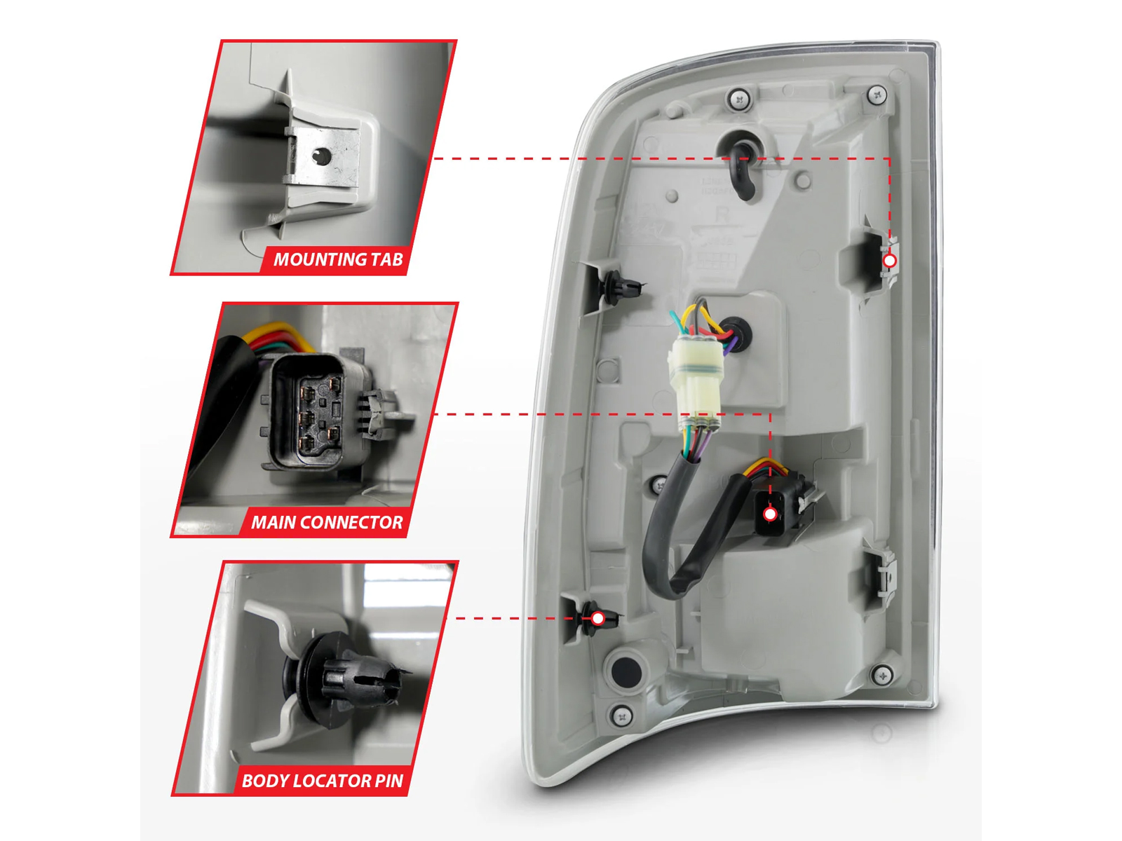 Anzo Smoked Black LED Tail Lights 311470