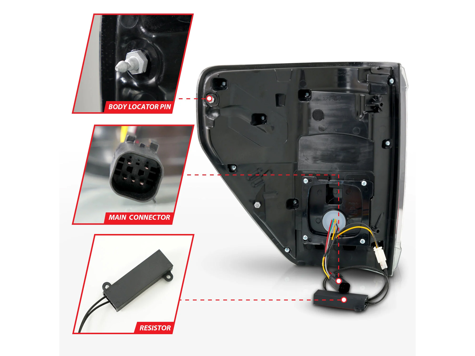 Anzo Black LED Tail Lights 311473