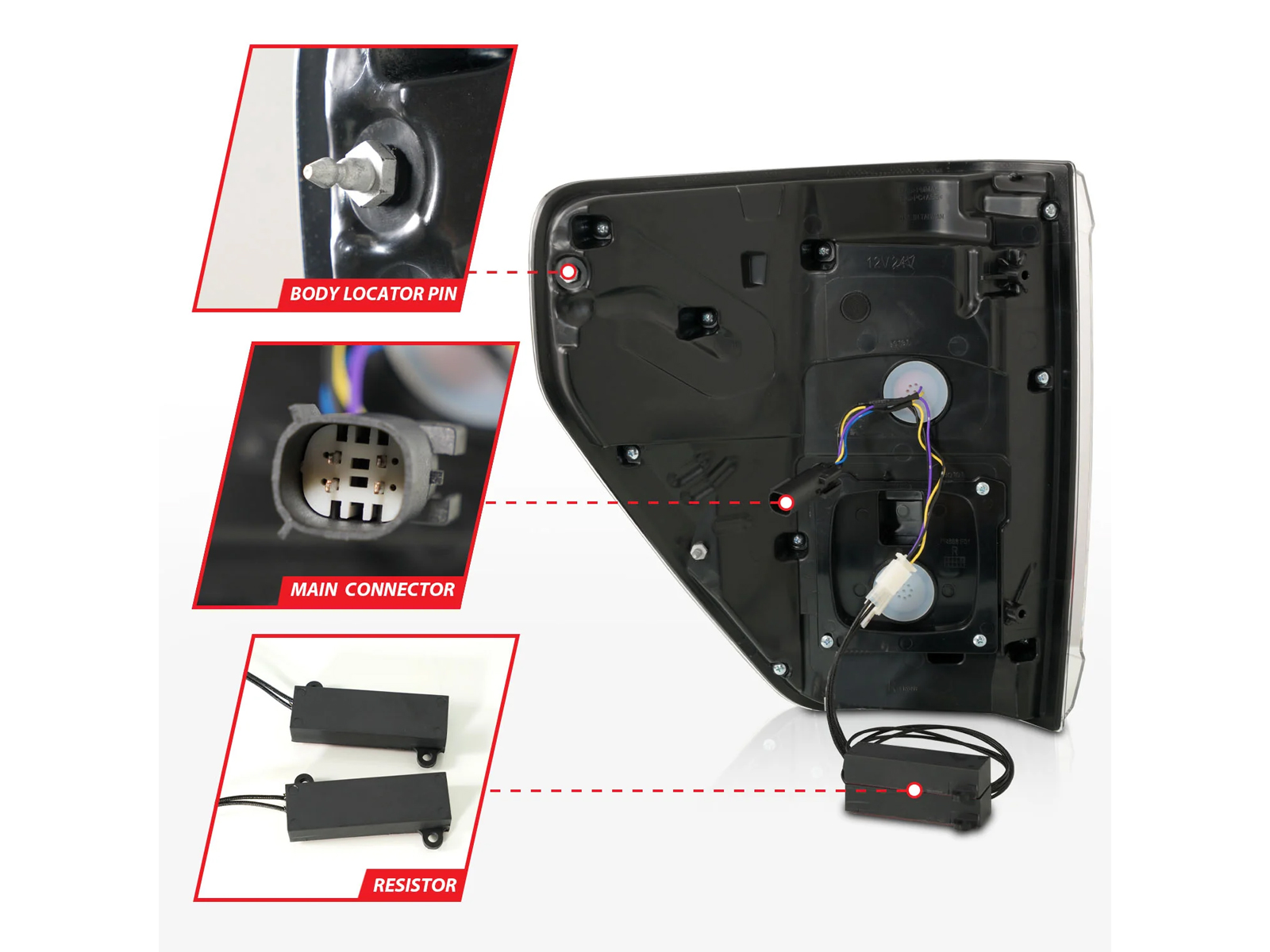 Anzo Smoked Black LED Tail Lights 311476