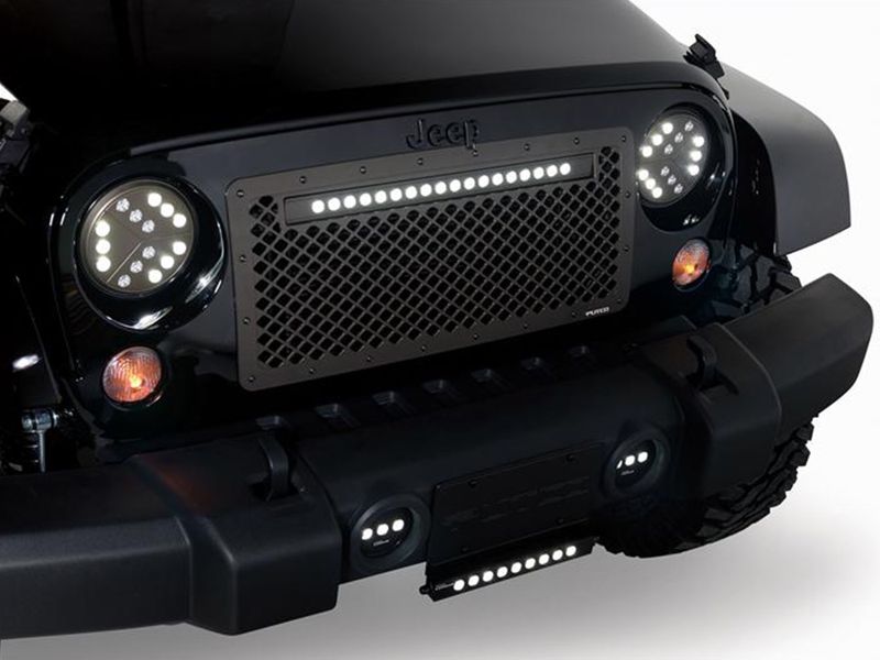 Putco Boss LED Grille w/ Luminix Light Bar 270524BL RealTruck
