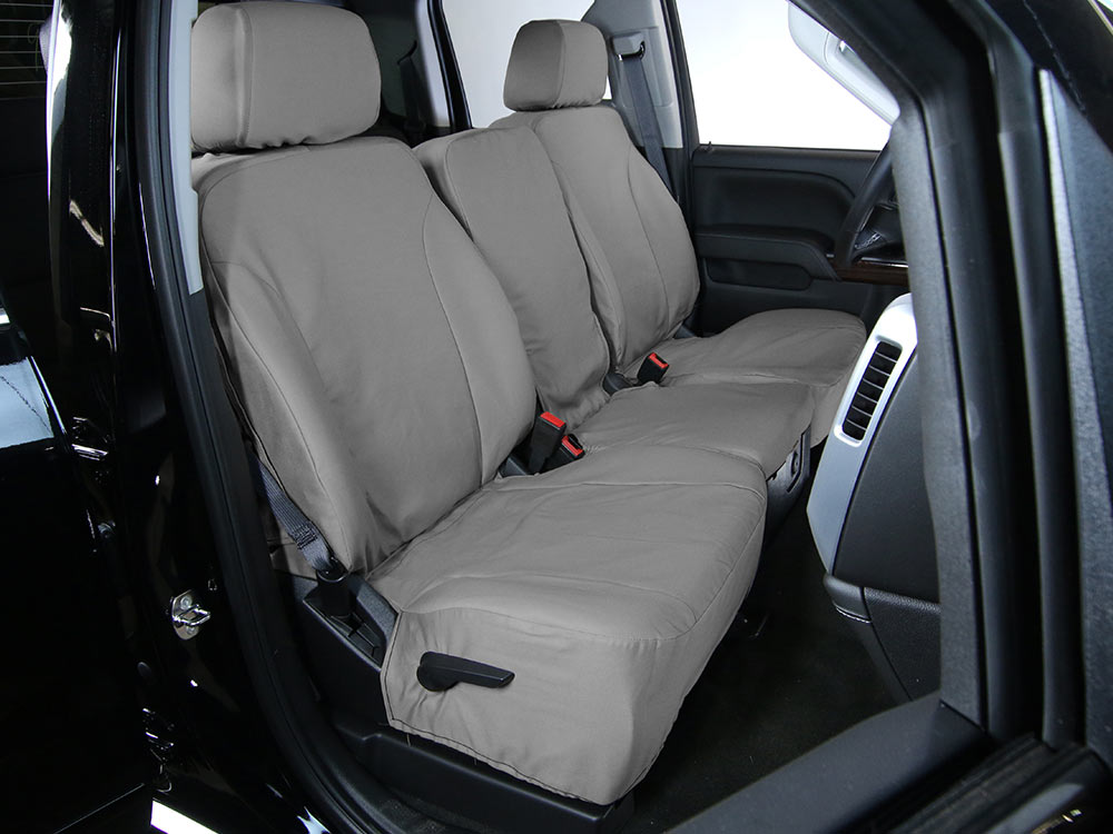 2007 2008 Front PASSENGER Side Bottom LEATHER Seat Cover For Nissan Titan GRAY 
