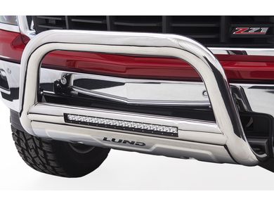 Bull Bar Lund 47021300 LEDライトバーステンレススチール付きのブルバー Lund 47021300 Bull Bar with Led Light Bar-Stainless Steel RealTruck Lund Stainless LED Bull Bar