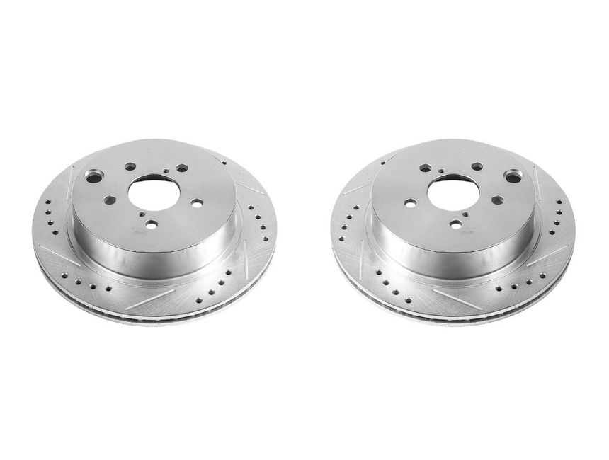 Power Stop Evolution Drilled & Slotted Rear Rotors JBR1702XPR RealTruck