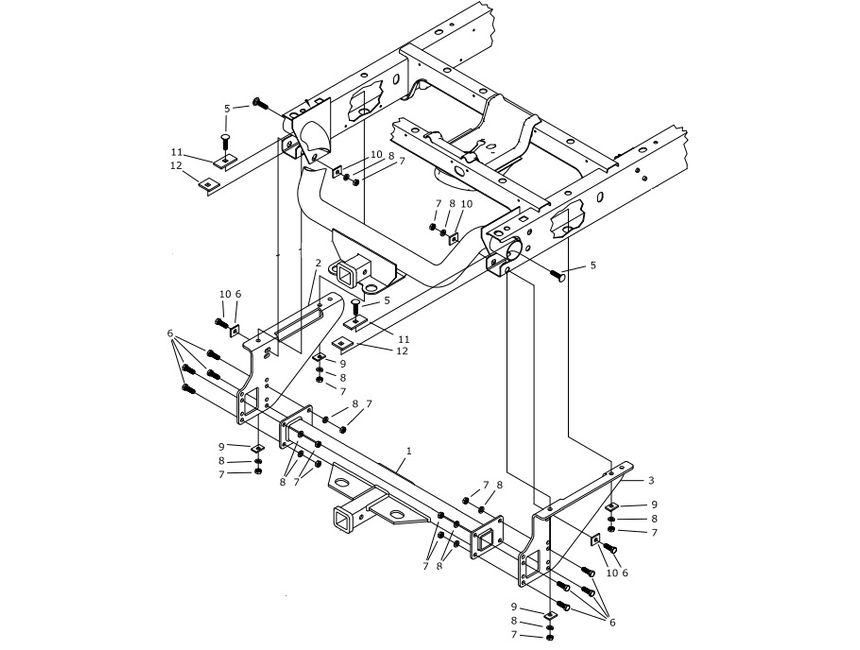 B&W Class V Trailer Hitch HDRH25211 RealTruck