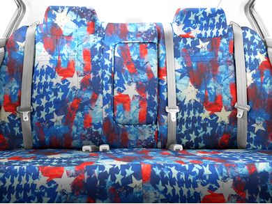 Washington Commanders Car Seat Covers Custom US Flag Style