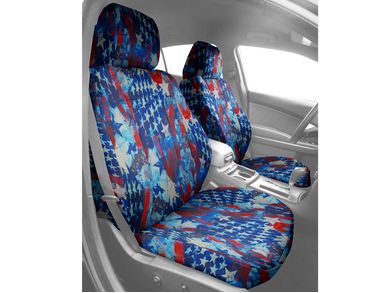 Caterpillar Farmer US Flag Personalized Car Seat Cover - USALast