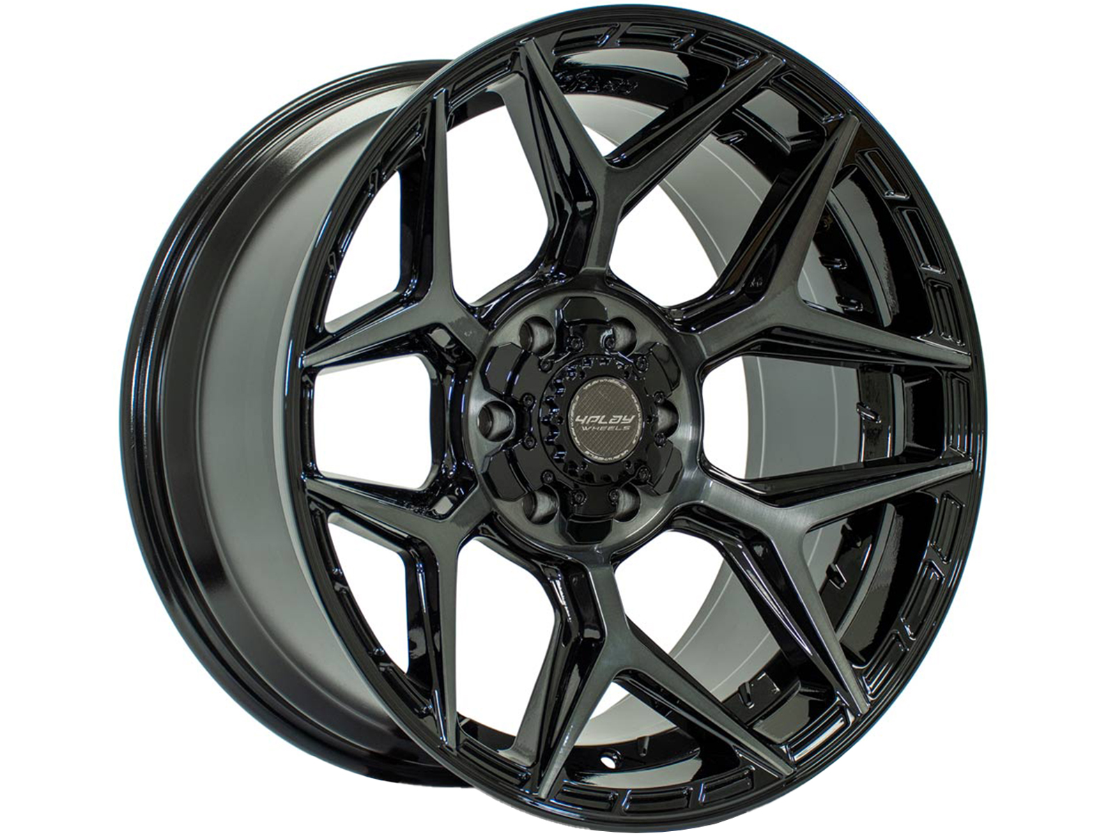 4Play Brushed Black 4P06 Wheel 4P06-20100-6D55-18BBT | RealTruck