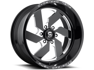 Fuel D582 Black Turbo Wheel D58220901857 | RealTruck