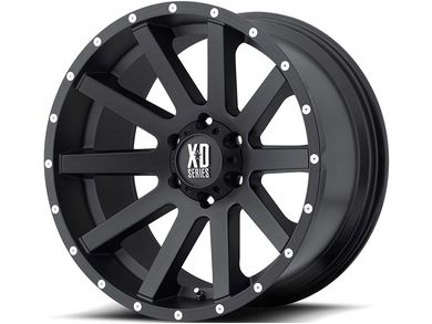 XD Series Matte Black XD818 Heist Wheels | RealTruck