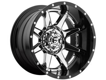 Fuel Forged Two Piece Chrome &amp; Black Rampage Wheels