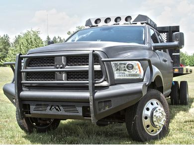 Fab Fours Black Steel Elite Front Bumper w/ Full Guard DR10-Q2960