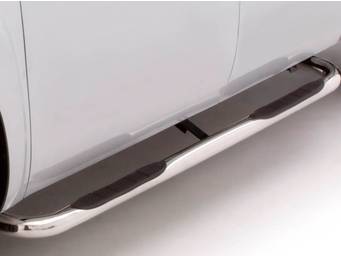 Lund 4&quot; Curved Oval Stainless Nerf Bars