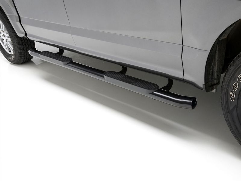 Aries 4 Oval Black Nerf Bars RealTruck