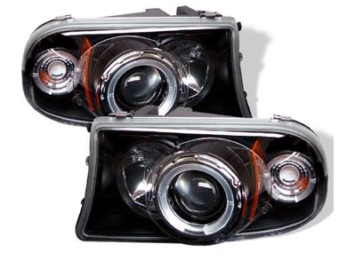 Spyder Black Halo Projector Headlights 