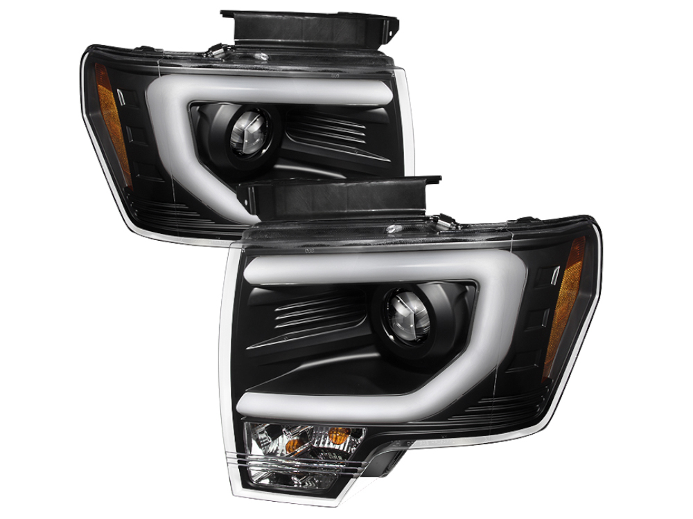 Spyder Black DRL Projector Headlights 5077646 | RealTruck