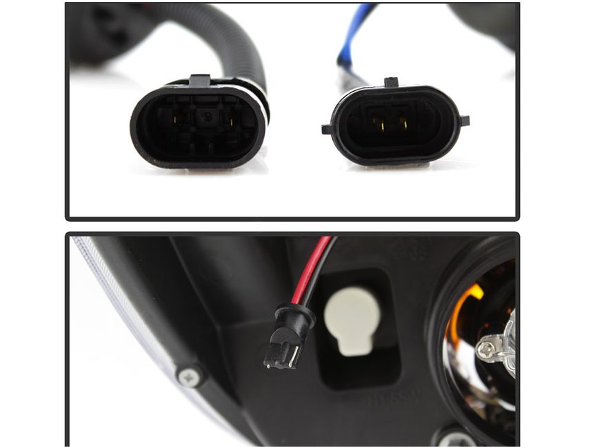 Spyder Chrome DRL Projector Headlights SPR5084651 RealTruck