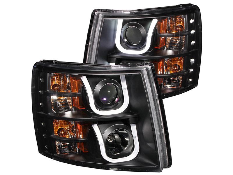 Anzo Black U-Bar Projector Headlights | RealTruck