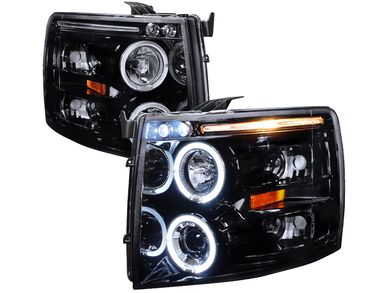 Spec-D 05-12 Nissan Xterra Halo Projector Headlights Bk Smoked