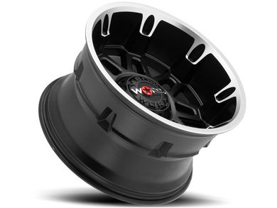 Worx Alloy Machined Black 811U Conquest Wheels | RealTruck