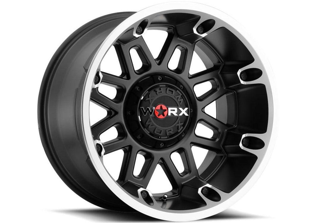 Worx Alloy Machined Black 811U Conquest Wheels | RealTruck