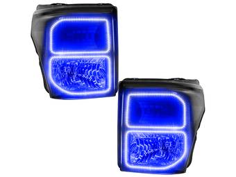 Oracle Black OE Style Blue Halo Headlights