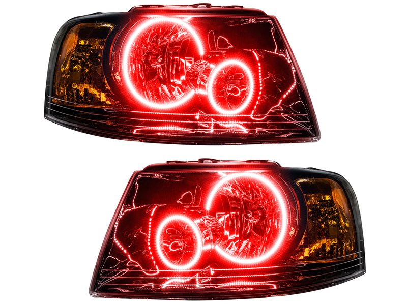Oracle Black OE Style Red Halo Headlights OLT7154003 RealTruck