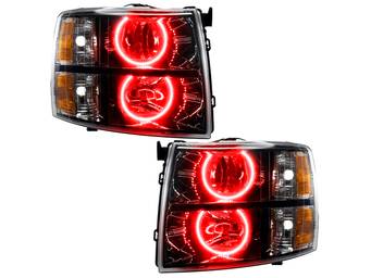 Oracle Black OE Style Red Halo Headlights