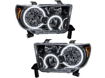 Oracle Black OE Style White Halo Headlights