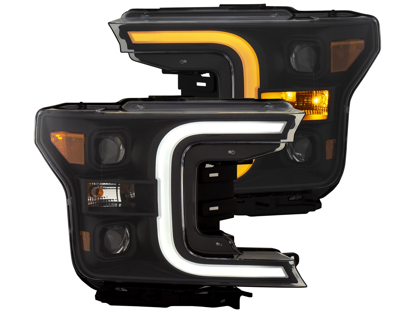 Anzo Black Switchback Projector Headlights 111398