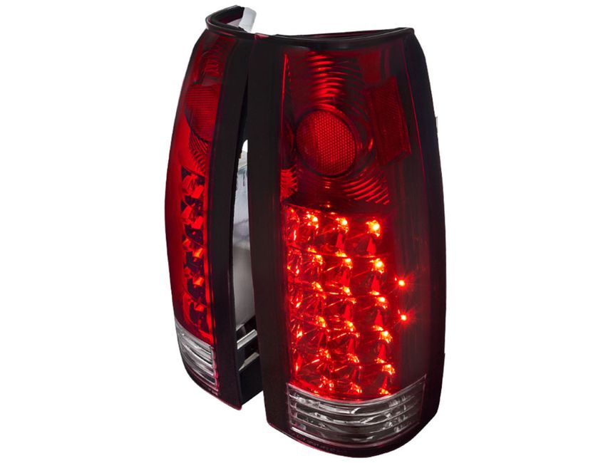 SpecD Smoked Red and Black LED Tail Lights LTC1088RLEDAPC RealTruck