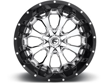 Fuel Two-Piece Chrome & Black Assault Wheels | RealTruck