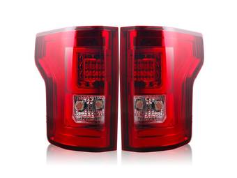 Winjet Red and Chrome LED Tail Lights